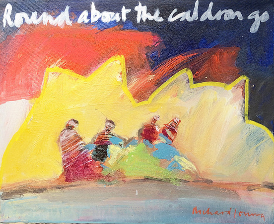 Round about the caldron go